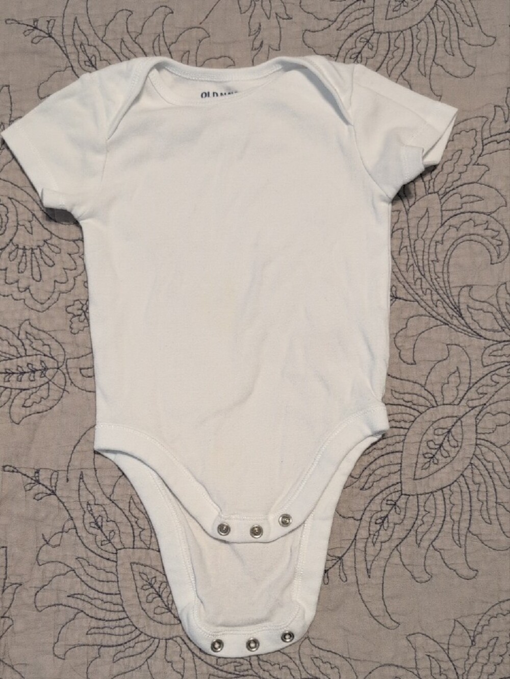 Old Navy Baby Short Sleeve Bodysuit Set - Blue Cloud, Navy, White, Yellow - Picture 5 of 10